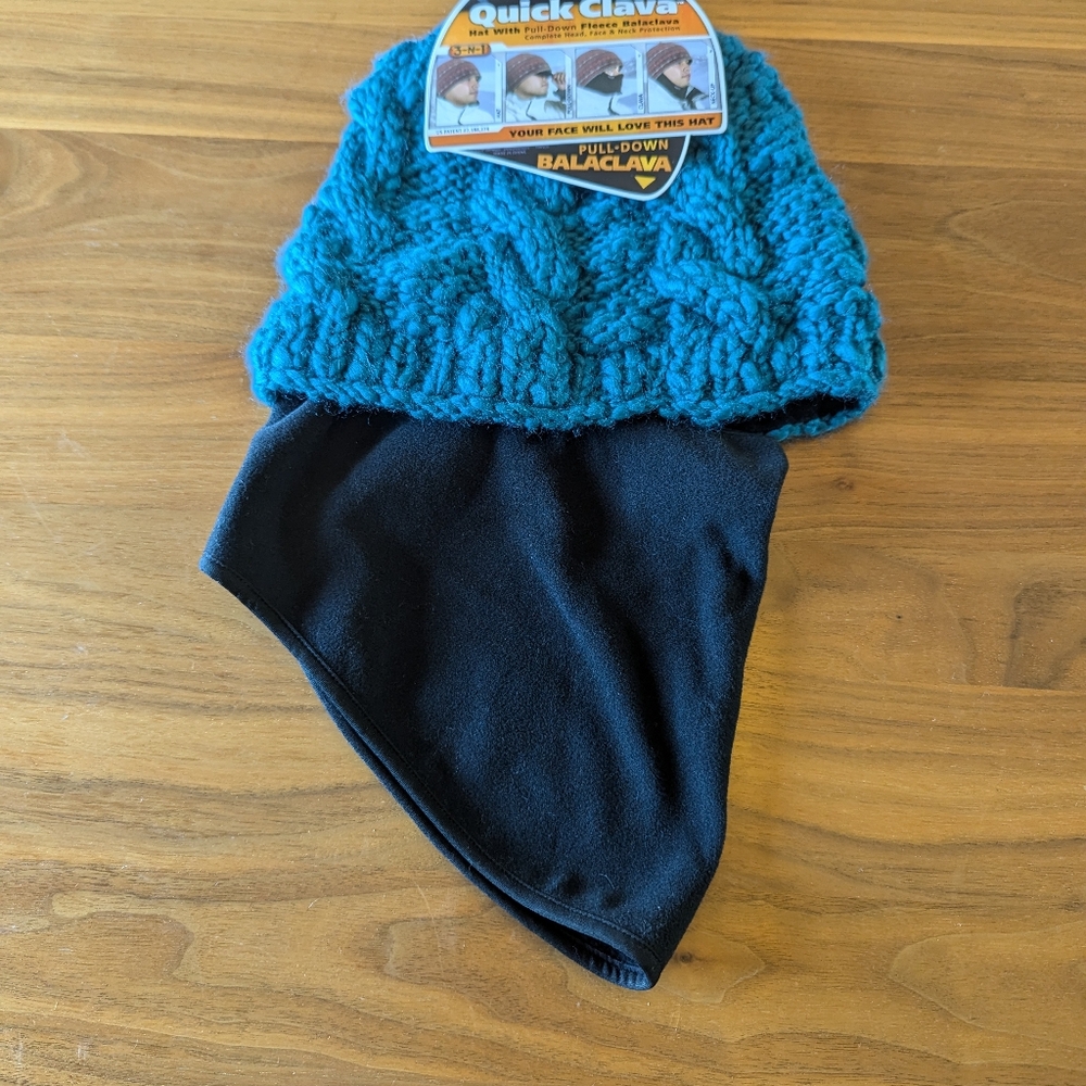 Quicklava pull down ski hat baklava